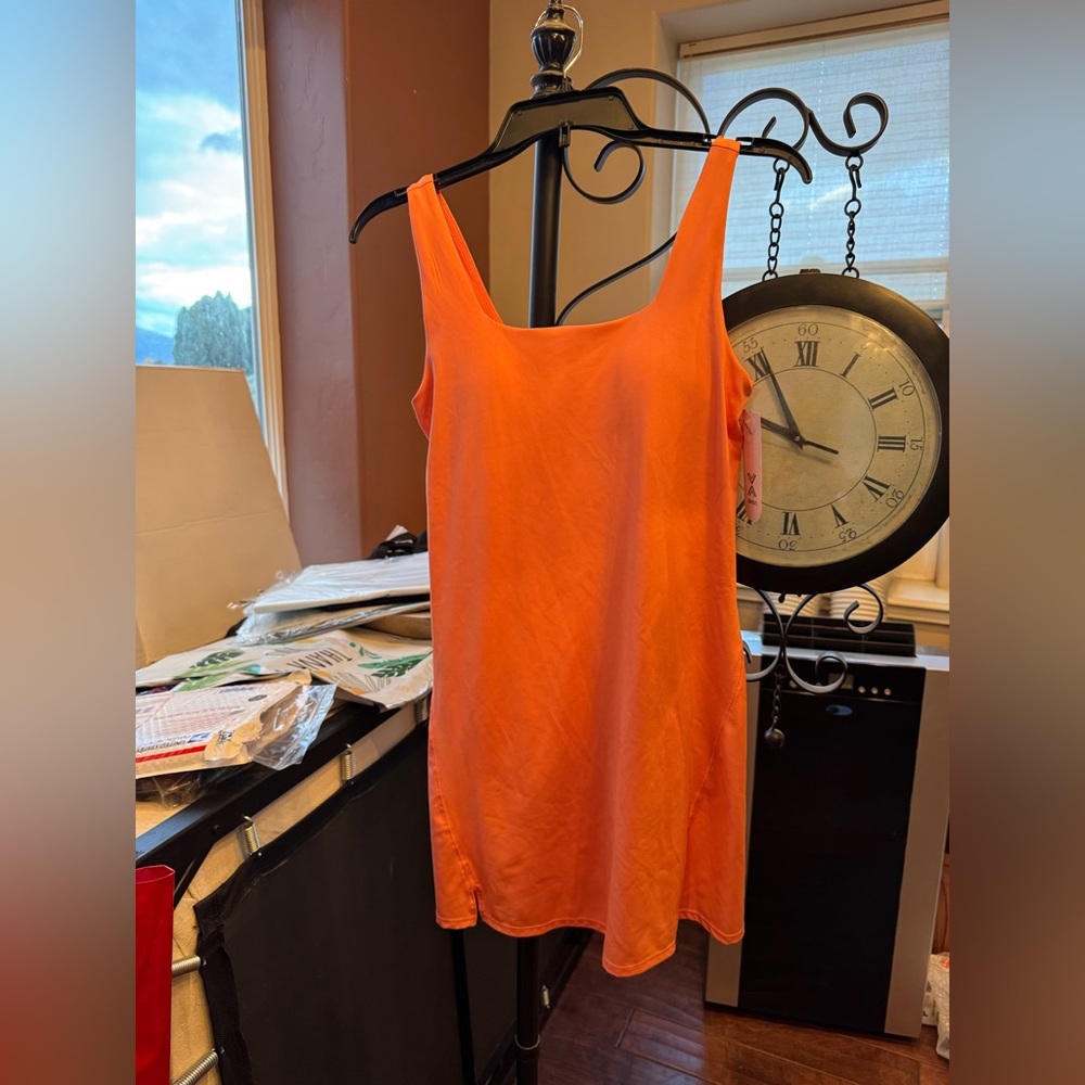 Xersion Everultra-Lite Sleeveless Tennis Dress NWT XS Miami peach